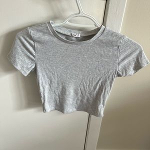 Grey crop top